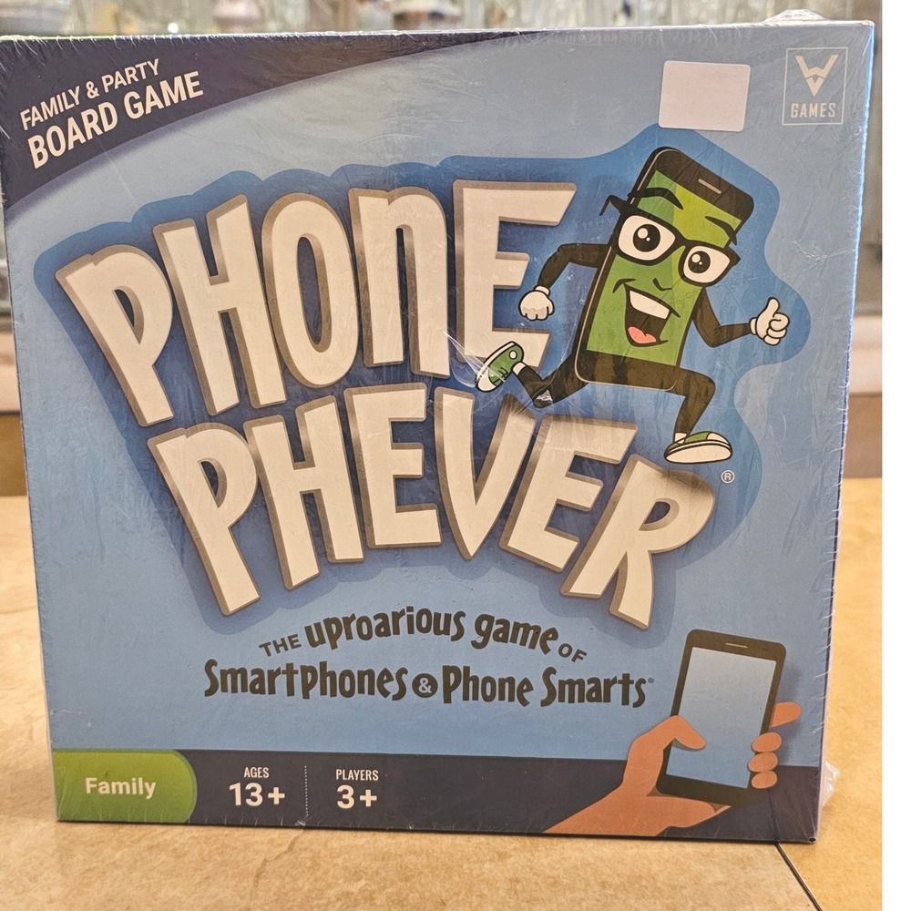 Phone Phever Family Party Board Game The Uproarious Game of Smartphones Phone 13